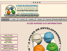 Tablet Screenshot of 4polesformation.com